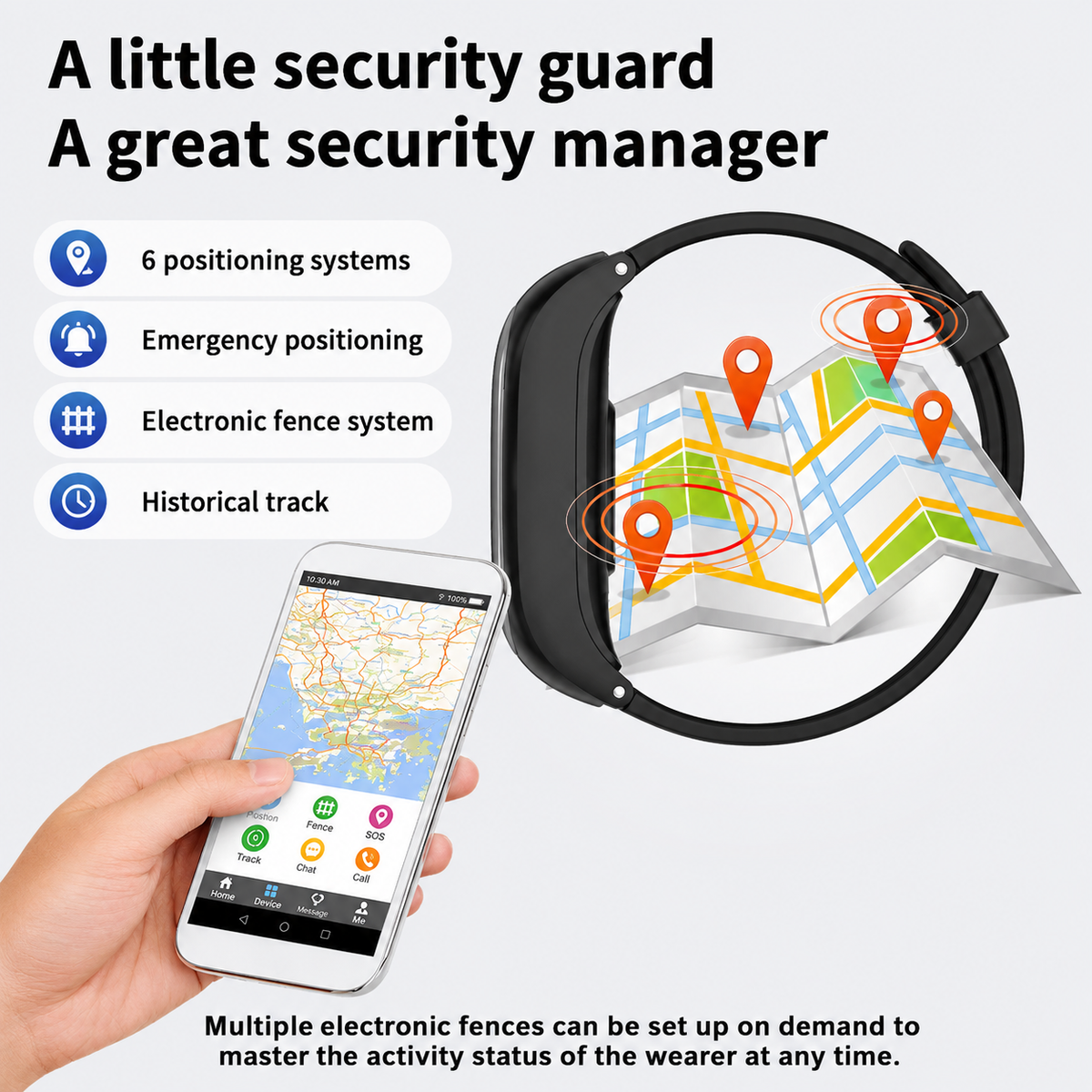 elderly gps tracking bracelet